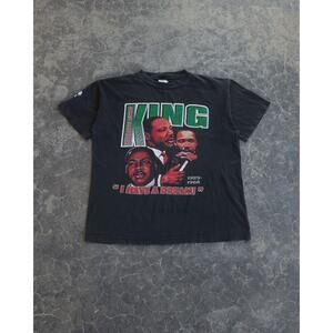 Vintage 1990s MLK Faded Rap Tee RARE GRAIL Shirt Americana Archive 1990s